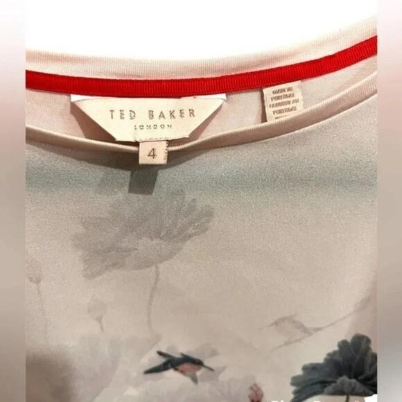Ted Baker Jennay Lake of Dreams Tee Size 4 - Picture 4 of 9